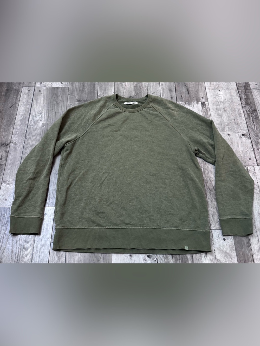 Outerknown Sur Sweatshirt Mens XL Green Olive Branch French Terry Pullover